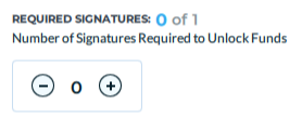 Required signature (Screenshot)