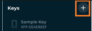Keys + button (Screenshot)