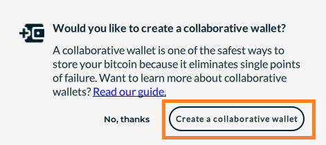 collaborative wallet question (Screenshot)