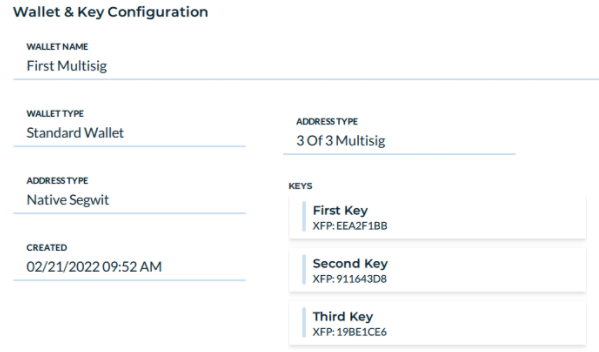 Confirm wallet details (Screenshot)